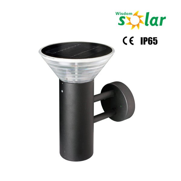 Solar wall lighting outdoor LED wall solar light bollard housing lamp CE factory price(JR-B007W)