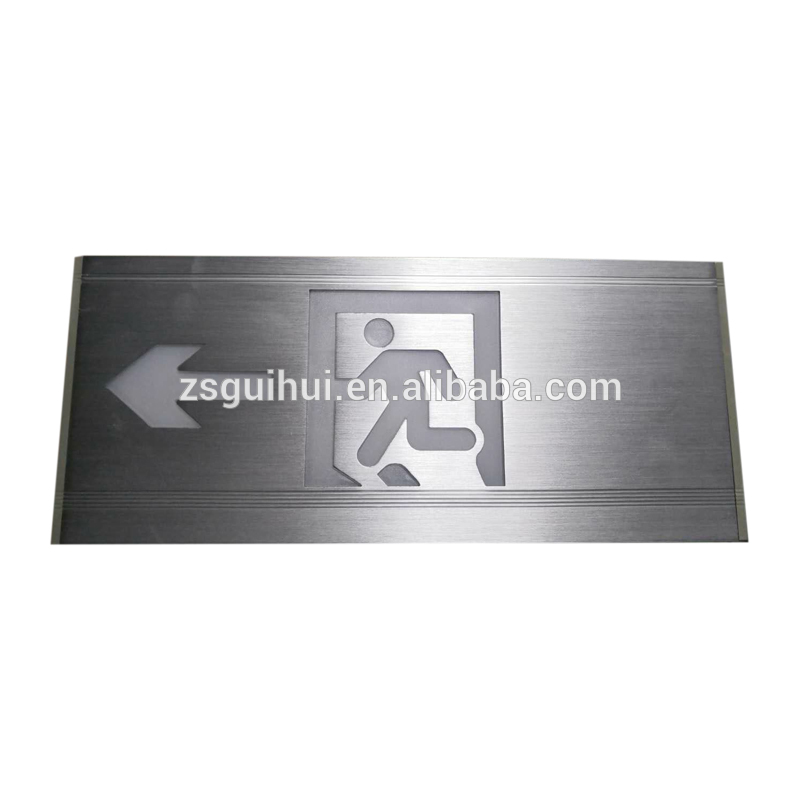 LED stainless steel energy exit signs with two sides 118