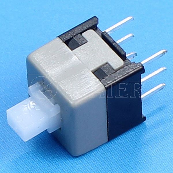 KFC8.5x8.5 Square 6Pin 2P2T Latch Push Switch