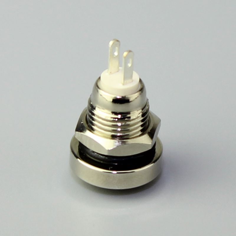 8mm High Shape Button SPST 1NO Momentary Metal Pushbutton Switch