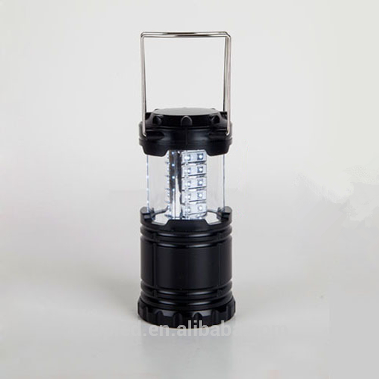 Portable plastic camping lantern with 30 led