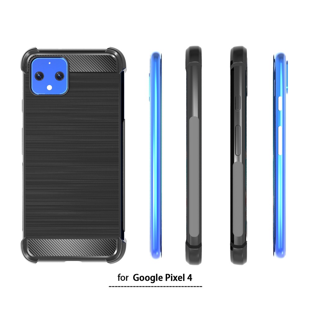 Carbon Fiber Soft Tpu case For Google Pixel 4