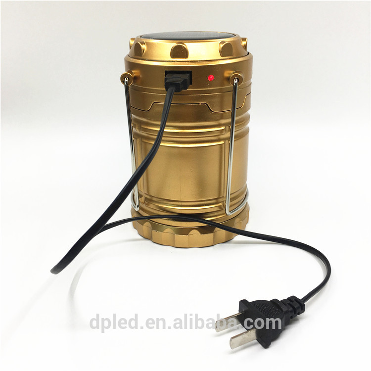 Plastic folding camping lantern G85 with usb mobile charger