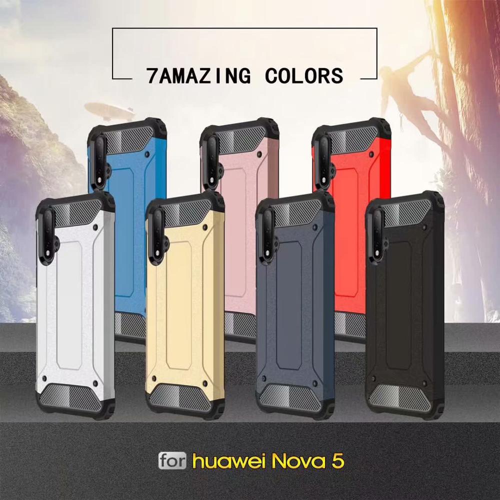 PC+TPU 2in1 shockproof  Armor Hard case For Huawei Nova 5