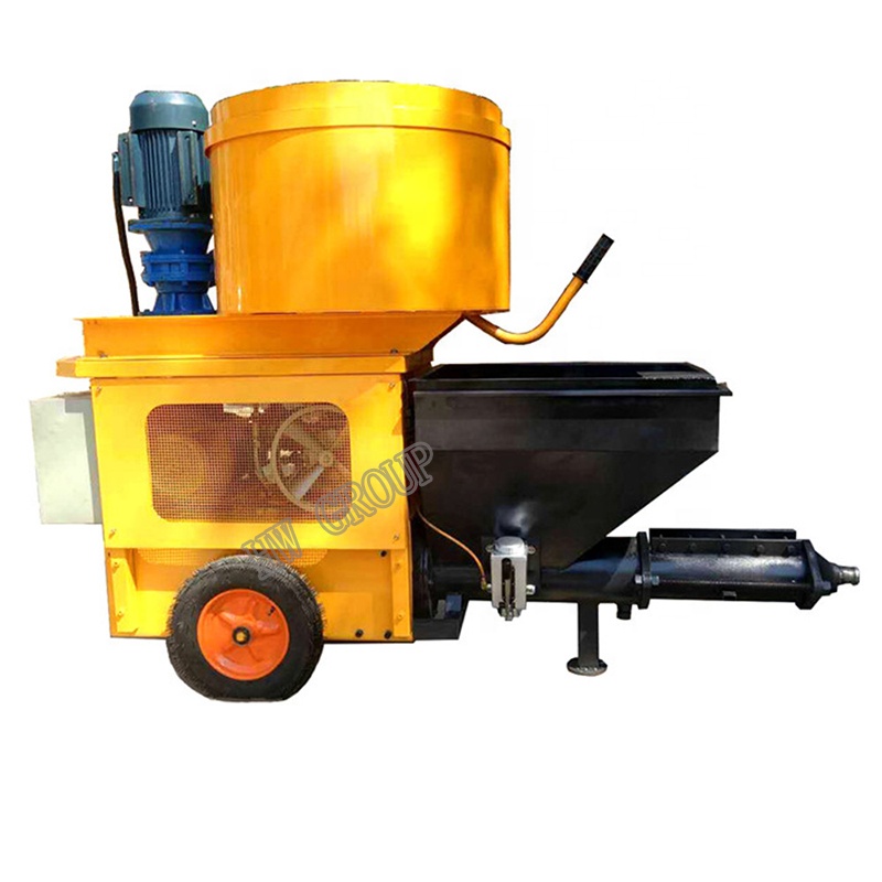 Self levelling screed pump spray mortar plastering machine price