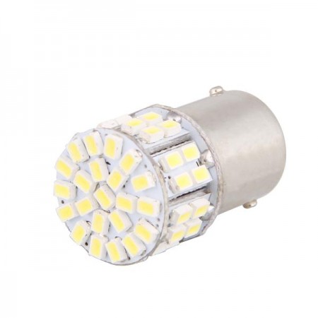 2 1156 White 50 SMD LED Car Tail Brake Rear Turn Light Bulbs Lamp