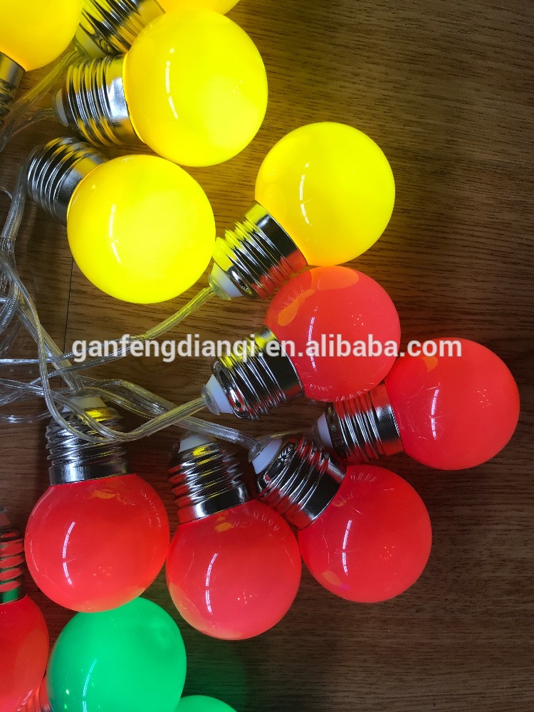 LED color bulb string light Christmas holiday decoration string light