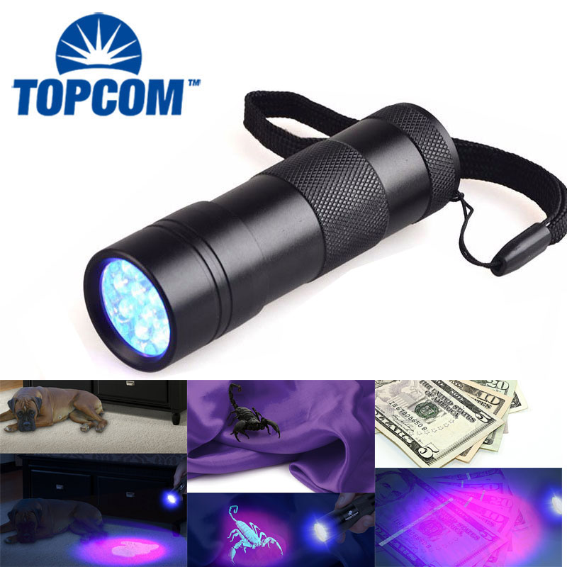 12 Led Ultraviolet Black light uv Torch 365nm UV Led Flashlight