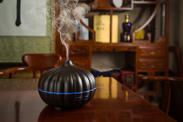 Essential Oil Humidifier Wood Perfect Design Portable Ultrasonic 7 Color LED Light Aroma Diffuser