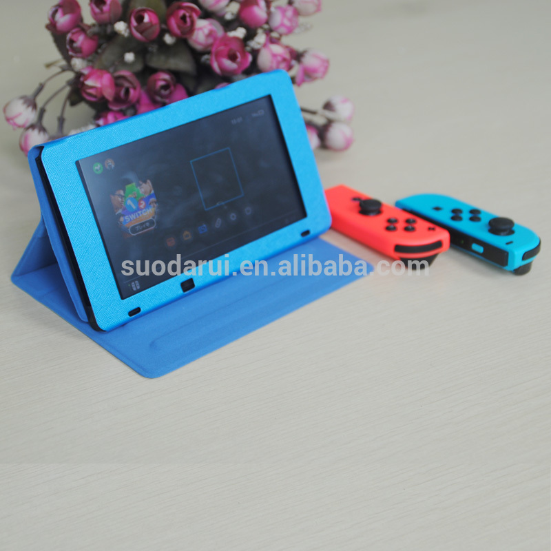 hot sell With Stand PU Leather Cover Case for Nintendo Switch,Game Box for Nitendo Switch