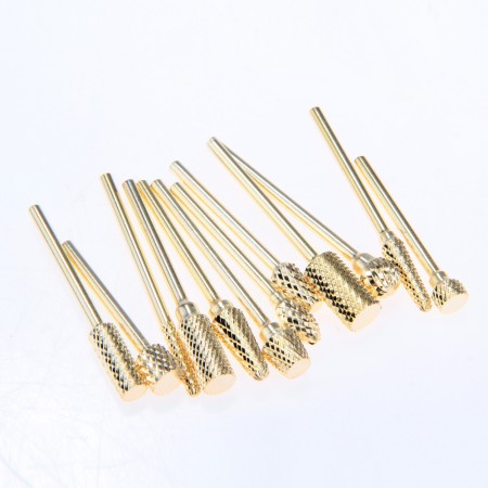 12 PCS Tungsten Steel File Drill Bit Set for Nail Art Electric Manicure Machine