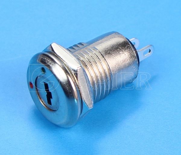 Metal Round Mini 2 Position Key Pull Out Key Switch ON OFF