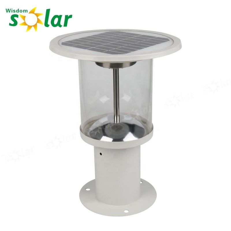 2019 new design waterproof solar bollard post garden light outdoor led energy powered solar lawn light IP65