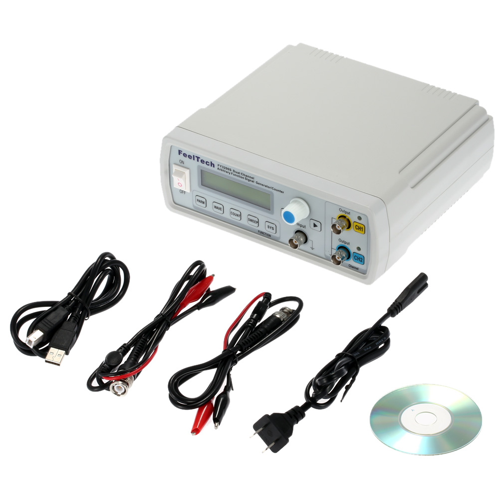 12MHz Digital Dual-channel Frequency Generator DDS Signal Source Generator Arbitrary Waveform/Pulse 12Bits 250MSa/s Sine Wave
