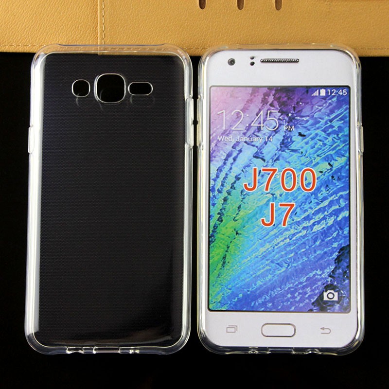 Newest mix color gel clear waterproof TPU Case For Samsung GALAXY J7 J700