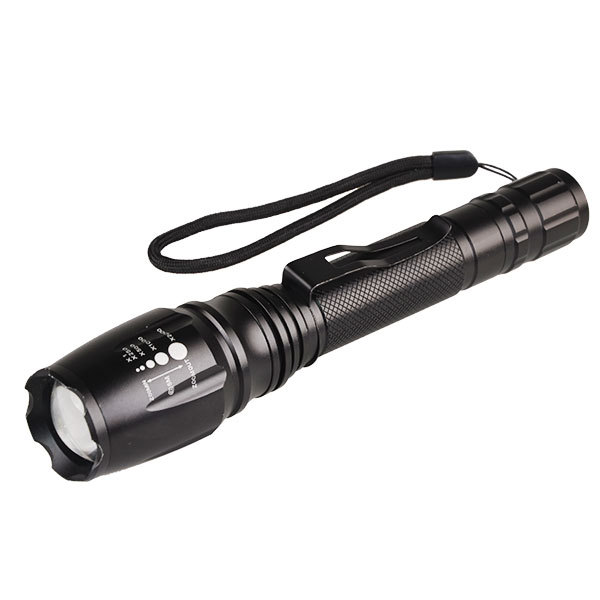 Portable Zoom Powerful Rechargeable Battery XML-T6 Led Flashlight Torch