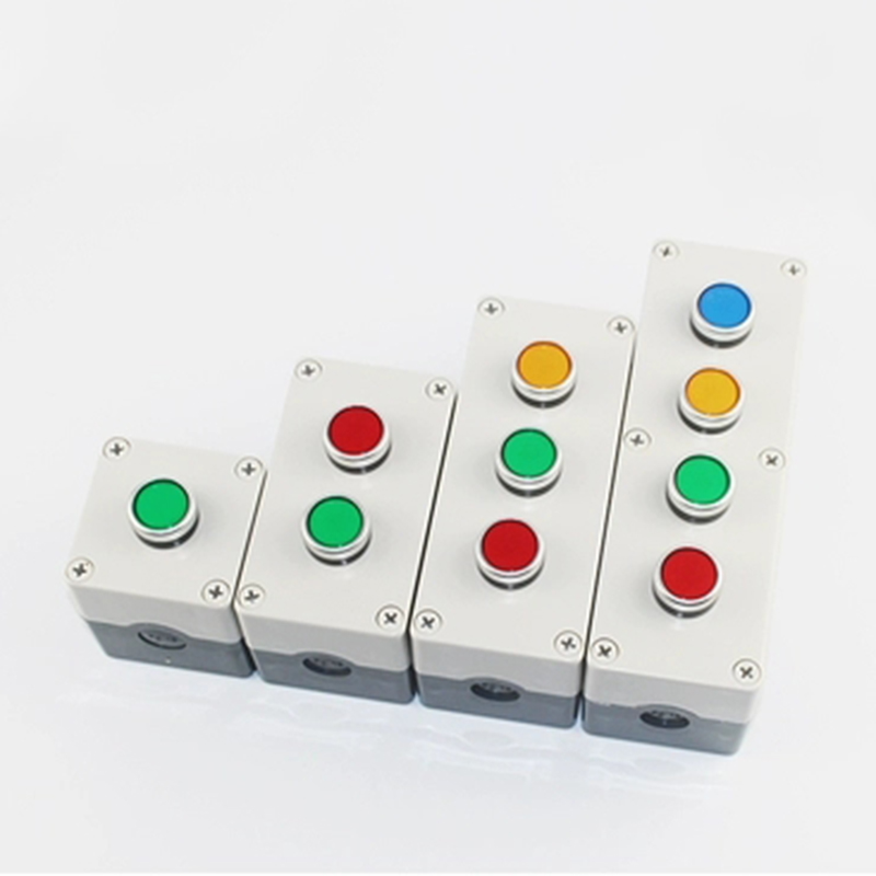 waterproof button switch emergency stop industrial handhold control box, Push Button Switch Control Station Box