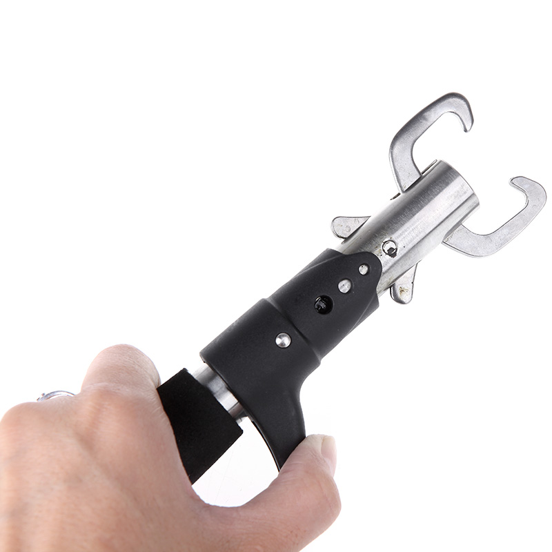 Portable 6.3 2 in 1 Fishing Plier Scissors Knives Line Cutter Hook Remove Tool + Stainless Steel Fish Lip Gripper Grabber