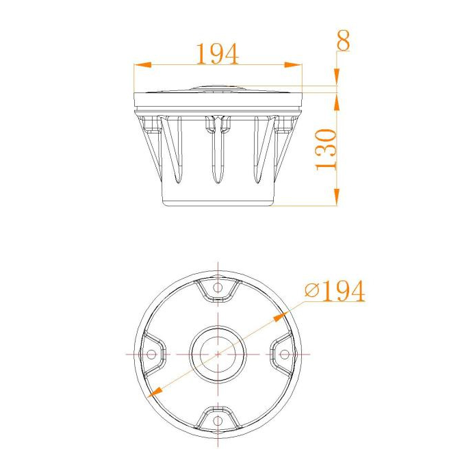 JV-HP-U helipad touchdown and lift off led light LED inset heliport lights