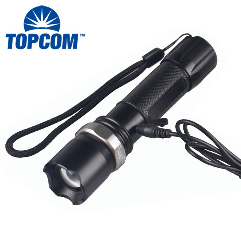 High power Aluminum Zoom Rechargeable Led Flashlight