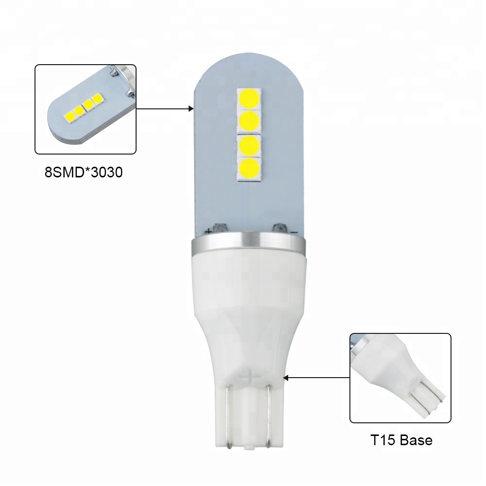 9004 h4 100w 6s T10 T15 8SMD 3030 p6 b6 led headlight