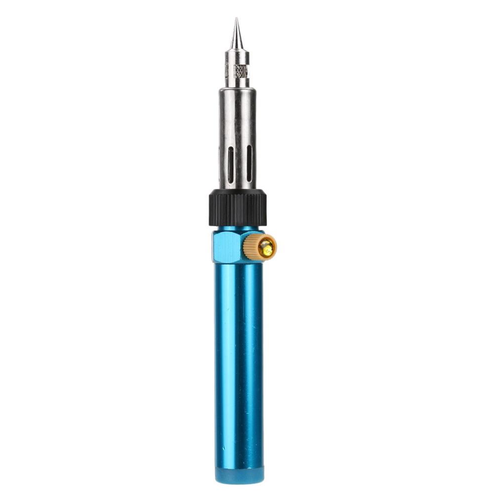 Cordless Gas Electric Soldering Iron Gun Portable Blow Torch 7ml Butane Pen 70W-100W Adjustable Flame Solder Welding Repair Tool