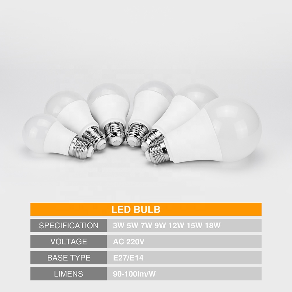 Cold White Warm White E27 3W LED Lamp Bulbs for Home Lighting