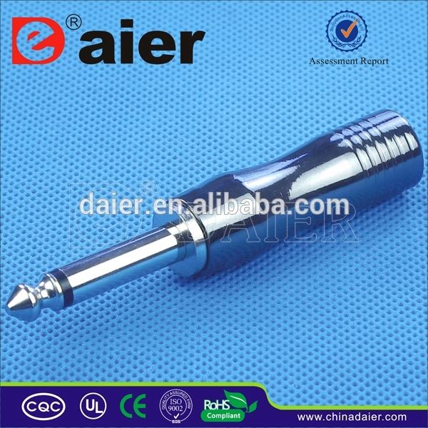 Guitar plug socket, 6.35MM male plug CT301
