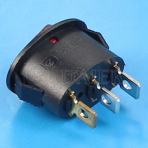 KCD1-9-101N Single pole 3PIN ON OFF 12V Mini Oval Rocker Switch