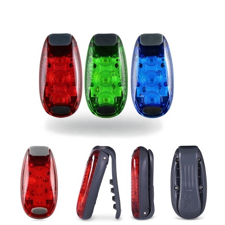 Flexible LED Road Safety Daytime Running Flashing Belt Light Runner Green/Yellow/Red Rotary Strobe Shoes Light