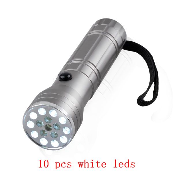 Laser Pointer UV Light LED Flashlight Multi Functions 16 White And UV LED Flashlight With Laser Pointer