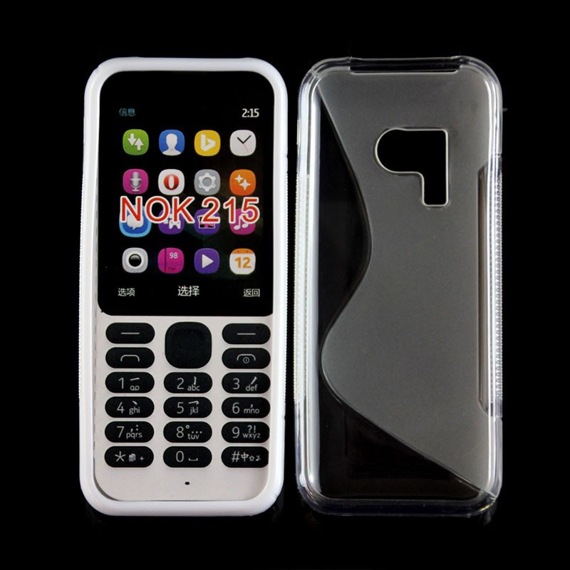 Stylish best sale mix color S-line TPU case For Nokia 215