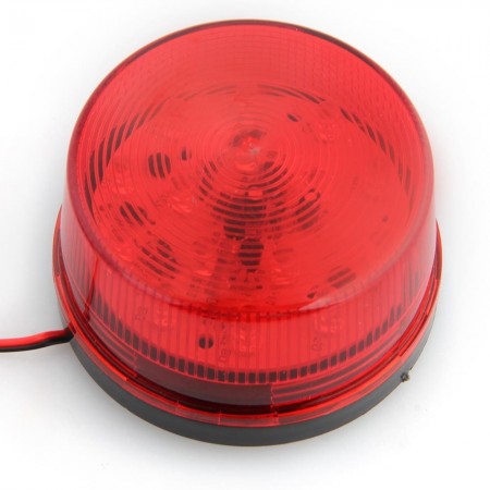 LED 12 Volt Security Alarm Strobe Signal Warning Siren Red Flashing Light