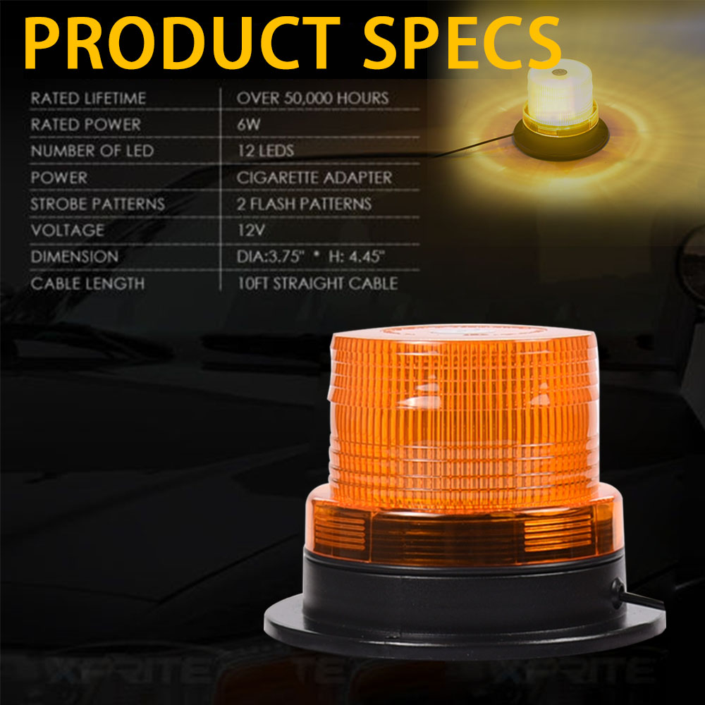 Factory direct sale warning flashing led strobe light 12v 24v magnetic  led  beacon light