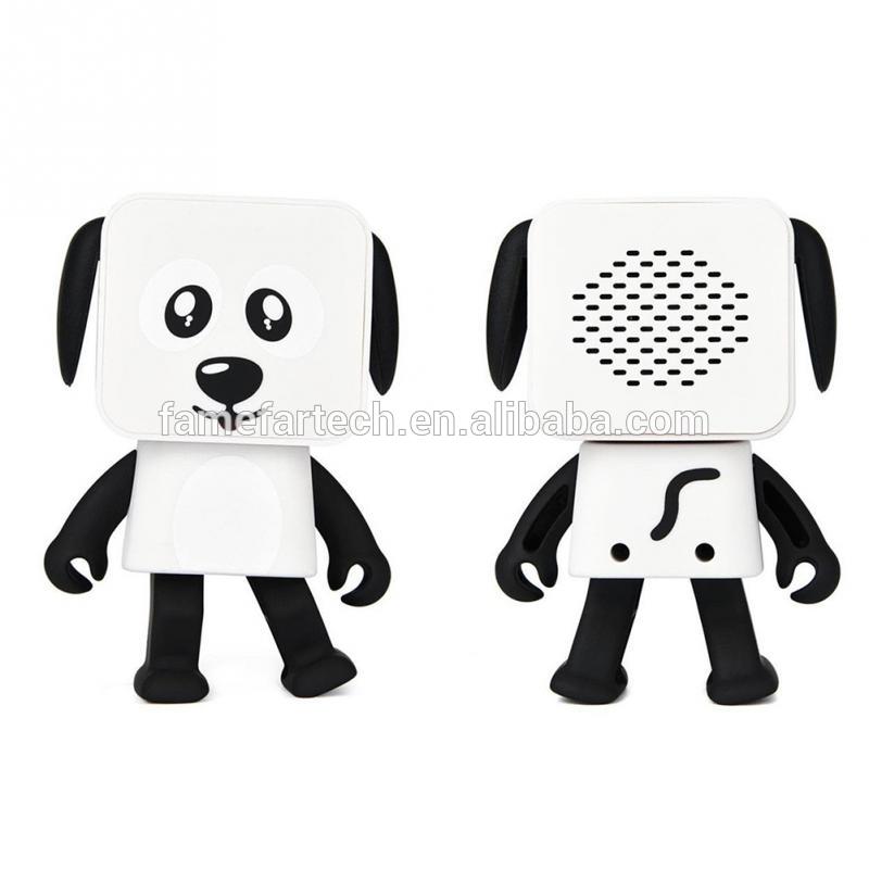 Intlmate Cute children toy dance dog speaker,wireless with 4 hour rechargeable battery life ,3W audio dancing robot speaker