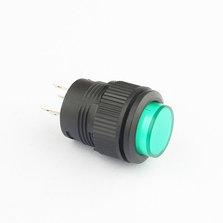 factory direct sales red green light illuminated 12mm electronics push button switch