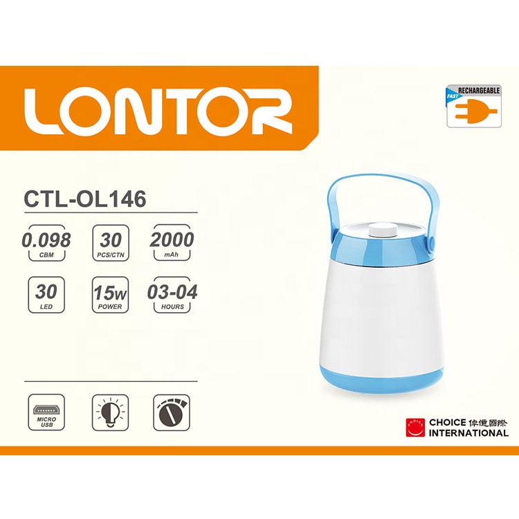 LONTOR Rechargeable  camping  lantern    CTL-OL146