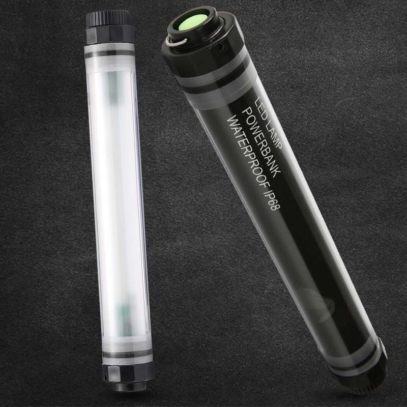 Multi-function Waterproof IP68 Camping Light Emergency Flash Cordless Rechargeable Led Lamp with Power Bank Function