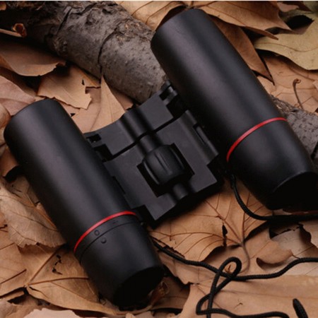 3060 binoculars blue shimmer red film telescope mini black - red film