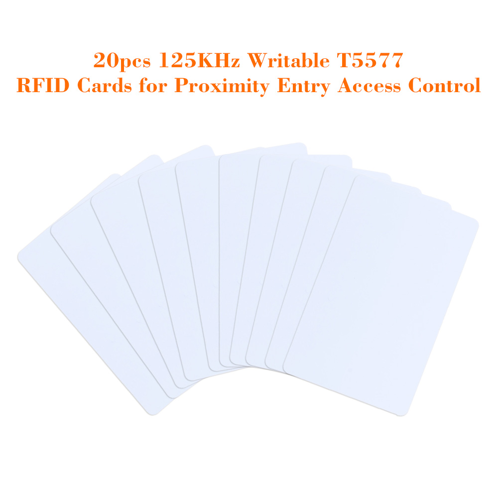 Writable RFID 125kh Card T5577 Smart EM Card Proximity rfid llaveros Rewrite Home Hotel Key Cards For Entry Access Control