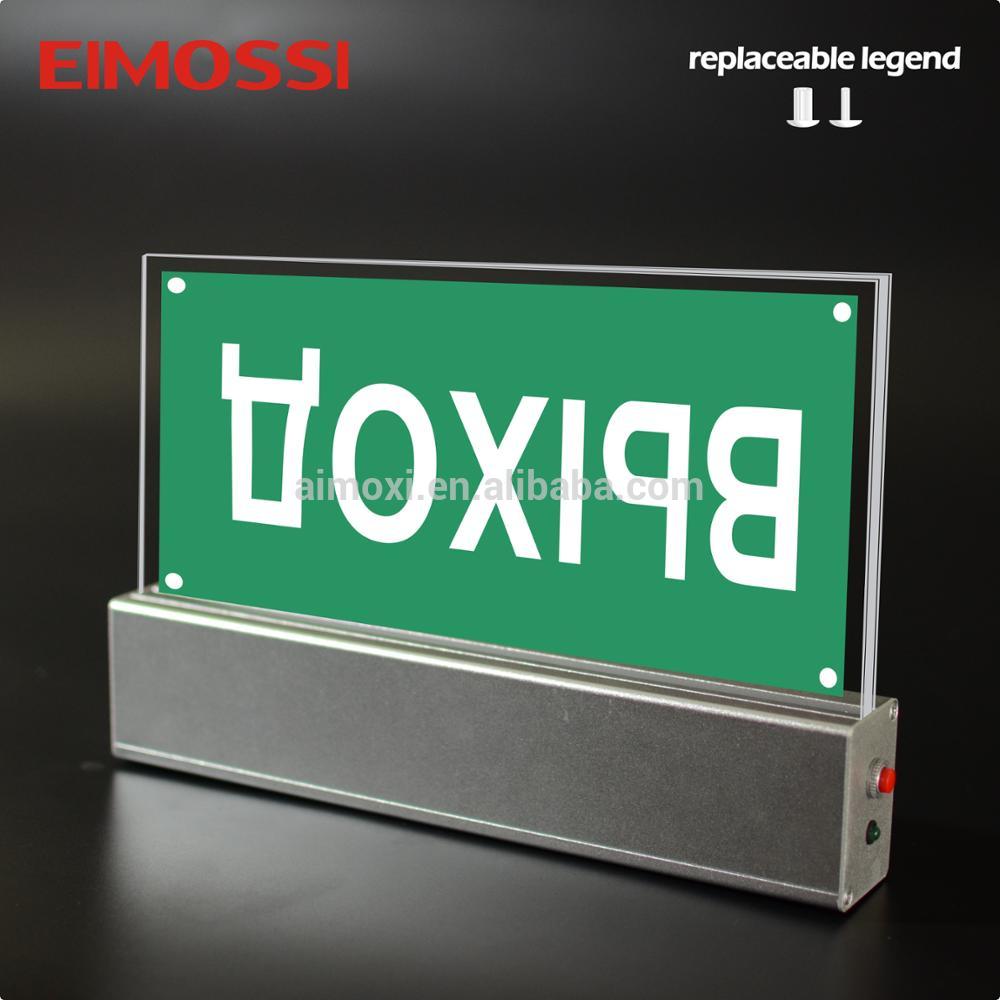 200lm Aluminum Acrylic green running man exit sign