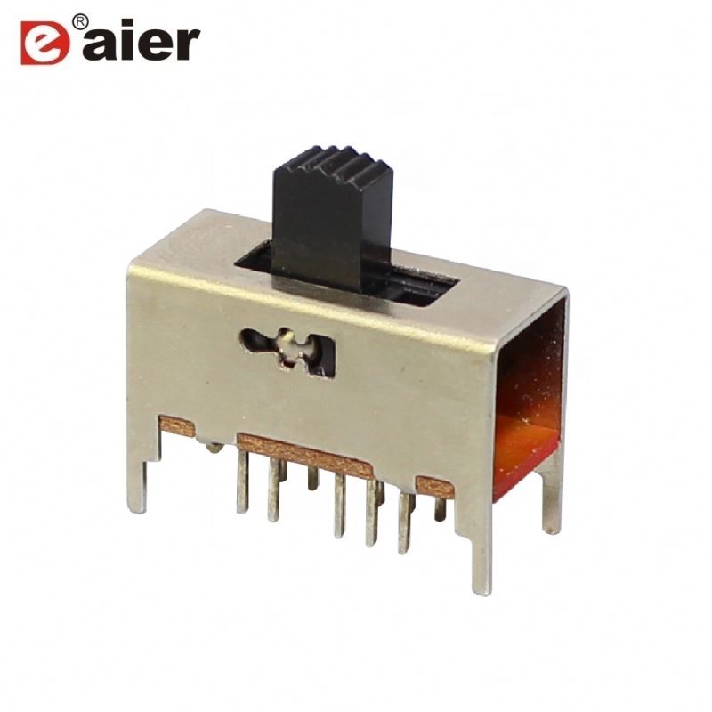 Metal 10 Pin 2P4T Slide Switch