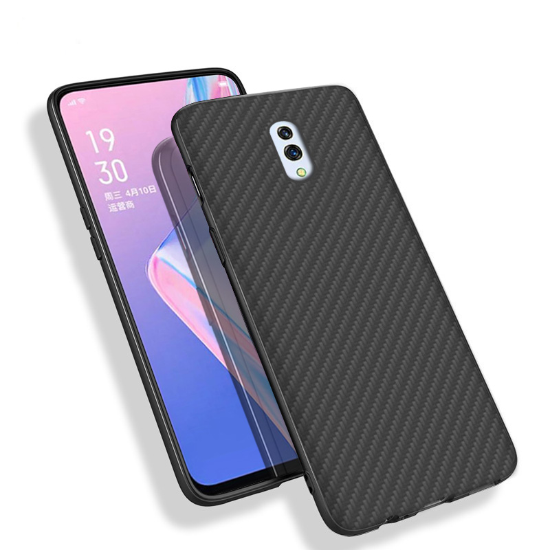Matte Finish Carbon Fiber Textured Light Thin Shock Absorbing Bumper Skin hard case for OPPO K3