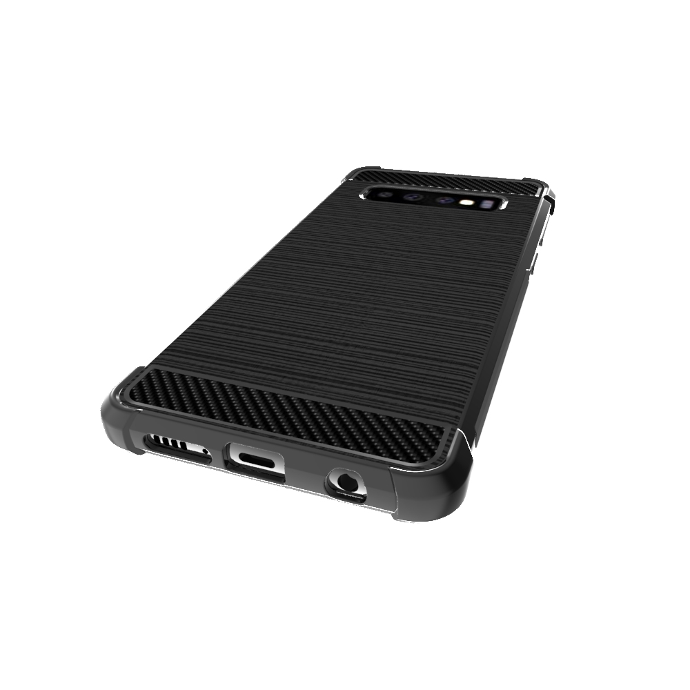 newstyle Carbon Fiber Cover soft Tpu Brushed case For Samsung galaxy S10 Plus