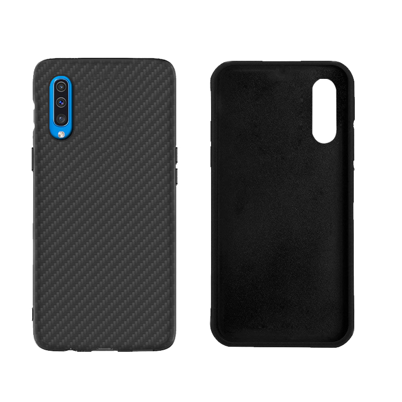 Premium Carbon Fiber  Case Full Sides Protective Shell Back shockproof Cover Design For Samsung galaxy A50