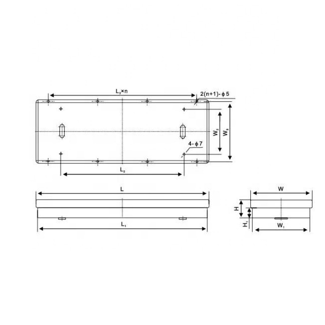 2*40W Marine Fluorescent Ceiling Light fixture JPY40-2