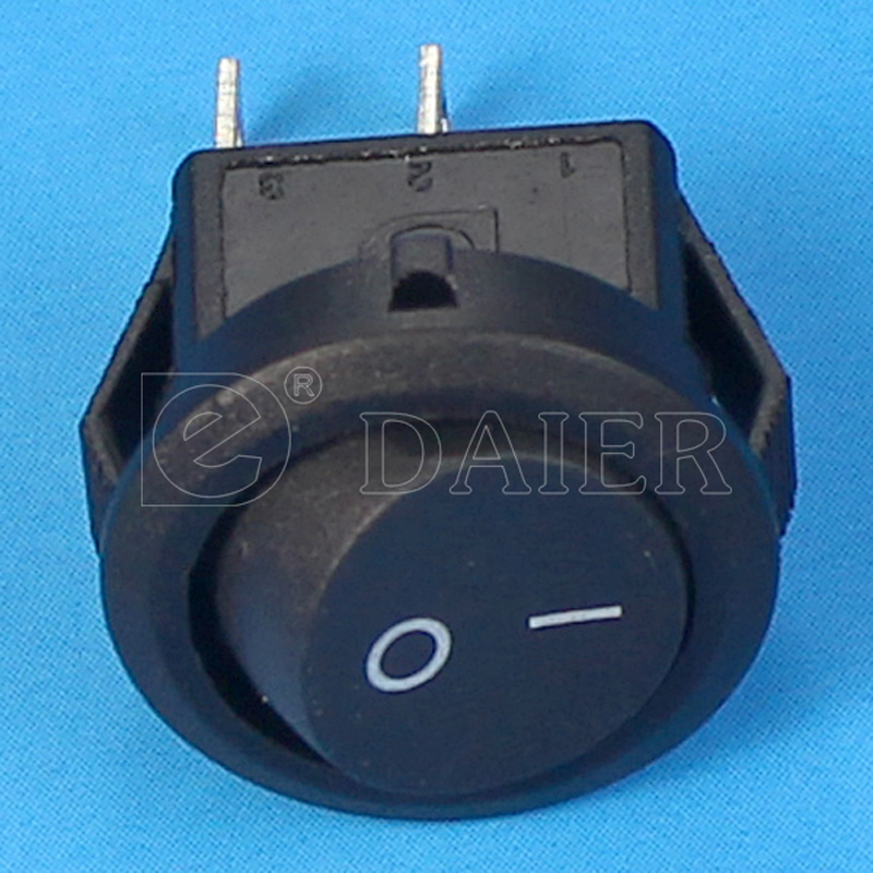 KCD5-2-101 2PIN ON OFF SPST T85 CQC Round Rocker Switch 1E4 2 Pin Round Rocker Switch