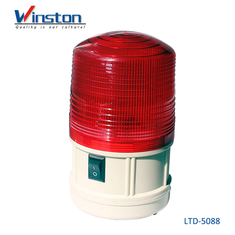 China Suppliers Red LTD-5088 LED 6V Flashing Warning Emergency Light