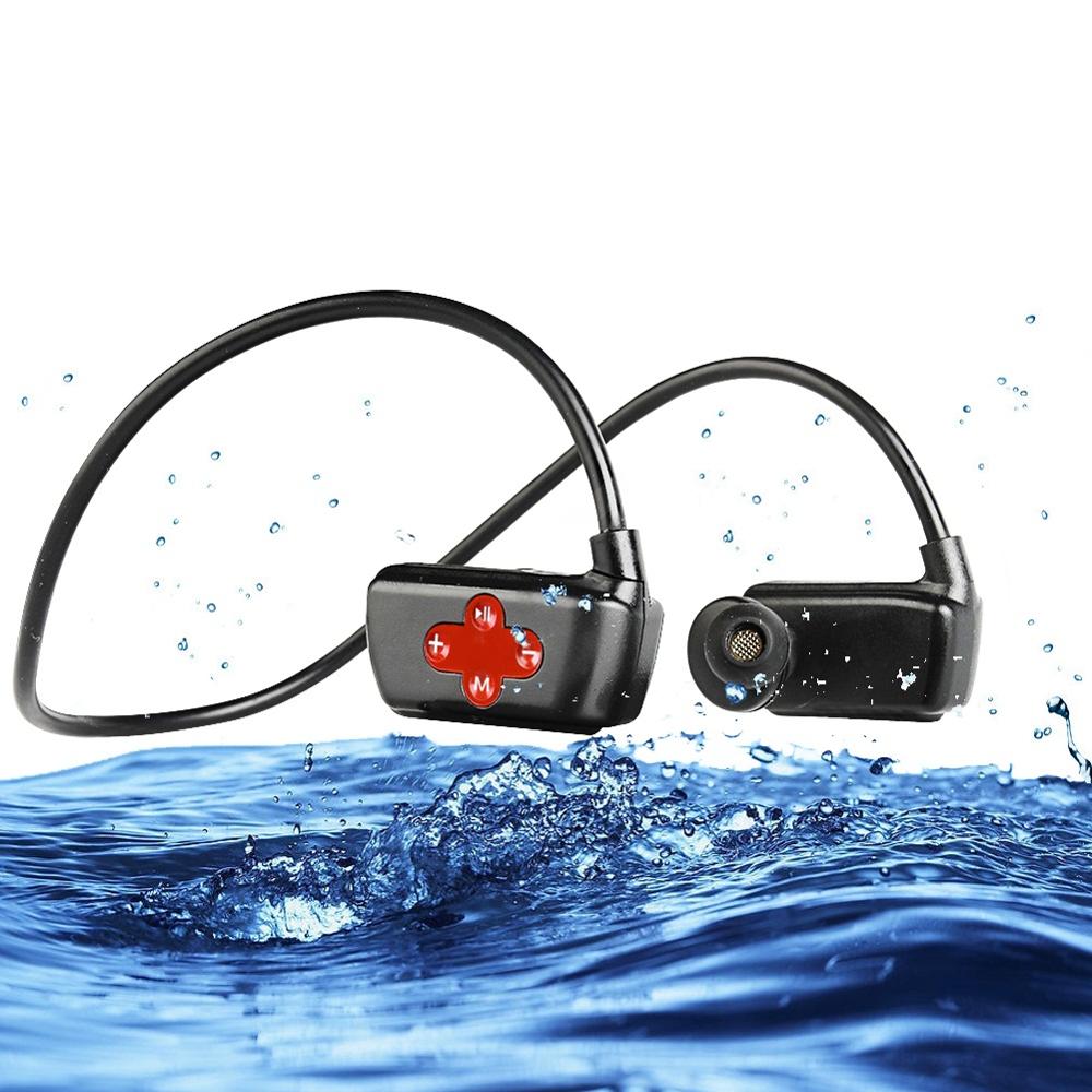 Multifunction 4-in-1 IPX8 Waterproof MP3 Player  Handsfree Headphone with 16G Memory for Swimming MP3