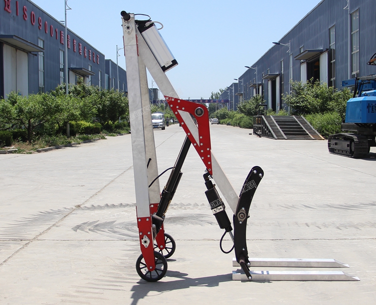 Mini Pocket Forklift Hand Manual Fork Lift with 48v Lithium Battery